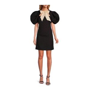 Antonio Melani x Courtney Grow Savile short puff sleeve bow tie dress size 10